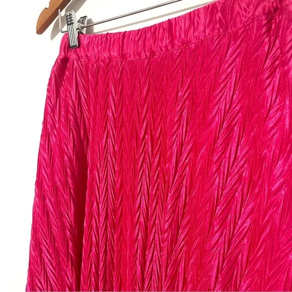 Anthropologie x Maeve • pleated shine women's midi skirt sz S - Picture 7 of 9